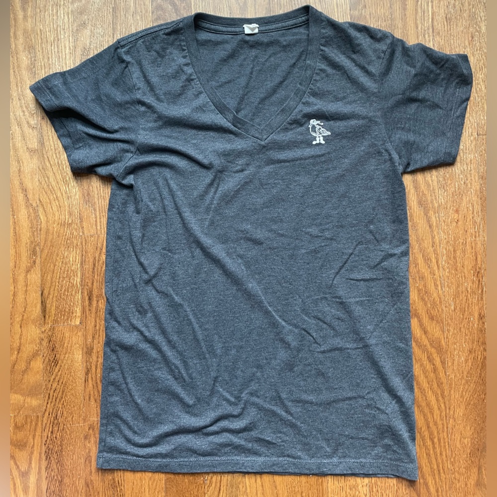 Squire logo Women’s V-neck Gray T-Shirt